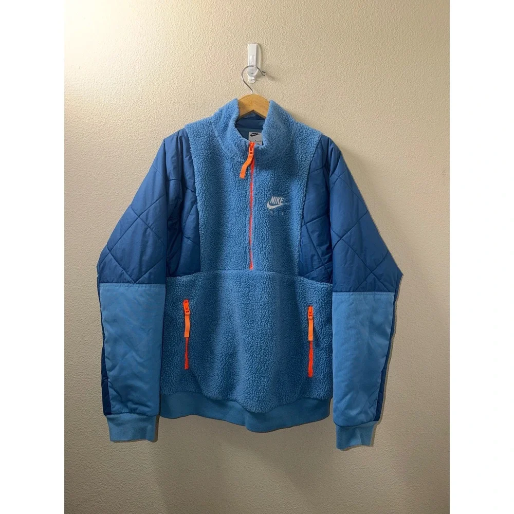 Men's Nike Air Sherpa Quarter Zip Pullover Size Medium